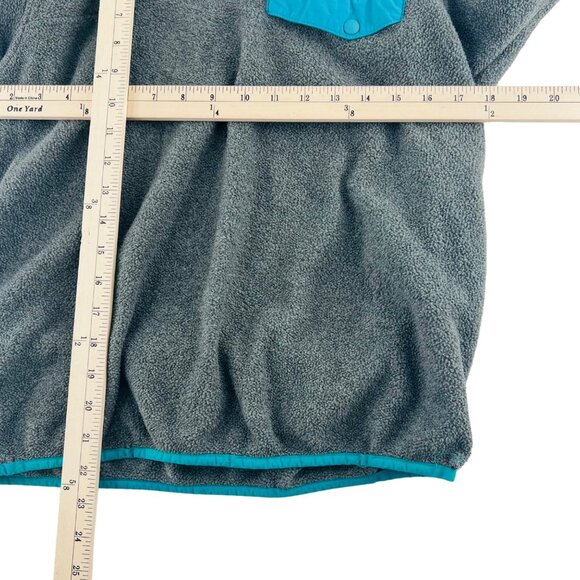 Patagonia Women's Fleece Pullover Gray Snap Mock Neck Small - Picture 3 of 4